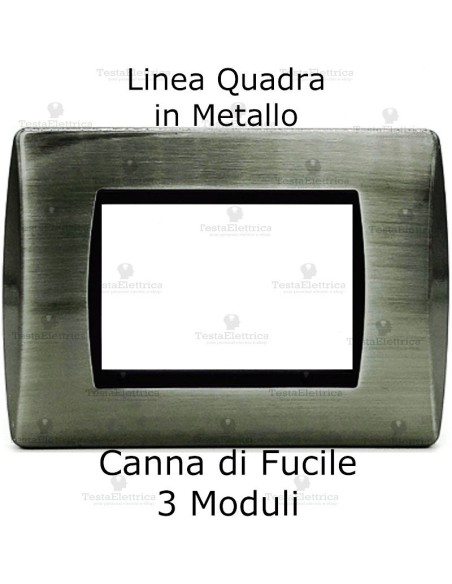 Placca canna di fucile in metallo