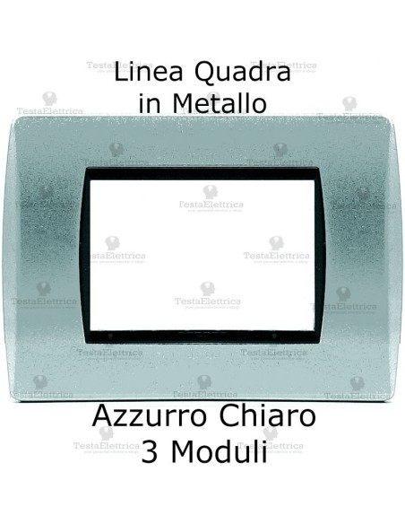 placca compatibile bticino living in metallo linea quadra colorata