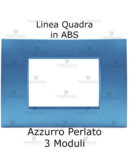 Placca compatibile celeste