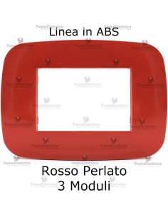 Placca Rosso Perlato compatibile con serie Bticino LivingLight