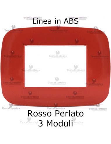 Placca Rosso Perlato compatibile con serie Bticino LivingLight