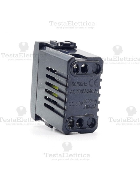 Presa USB compatibile con serie Bticino Living