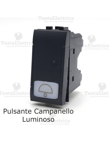 Pulsante luminoso simbolo campanello compatibile living