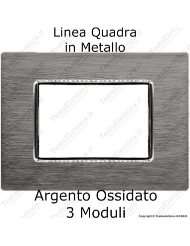 Placca cromo in metallo compatibile bticino AXOLUTE