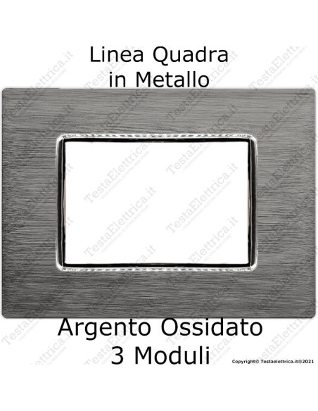 Placca cromo in metallo compatibile bticino AXOLUTE