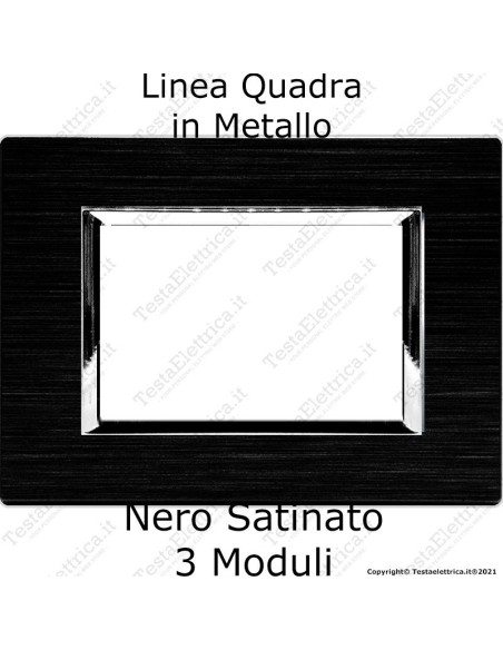 placca in metallo compatibile bticino matix 