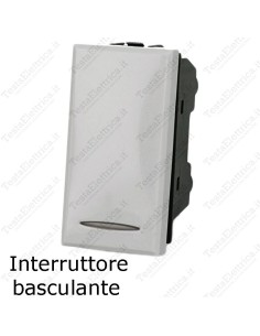 Interruttore basculante bianco compatibile con serie Bticino Axolute