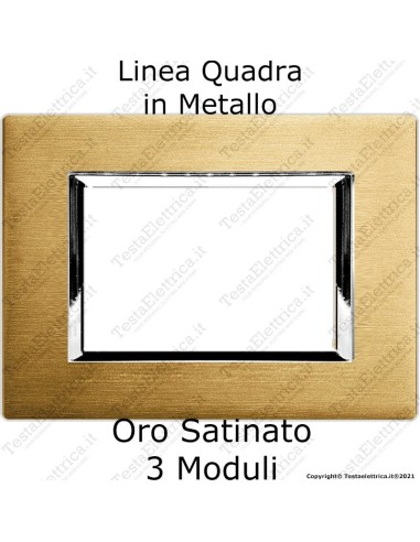 placca oro bticino matix in metallo