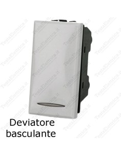 Deviatore basculante bianco compatibile con serie Bticino Axolute