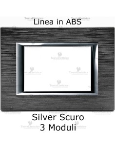 placca compatibile bticino matix con cornice cromata 