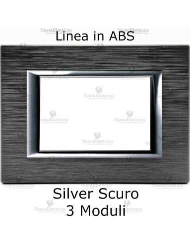 placca compatibile bticino matix con cornice cromata 