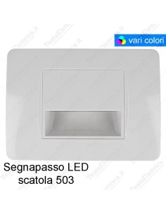 Segnapassi LED cornice bianca compatibile 503 matix