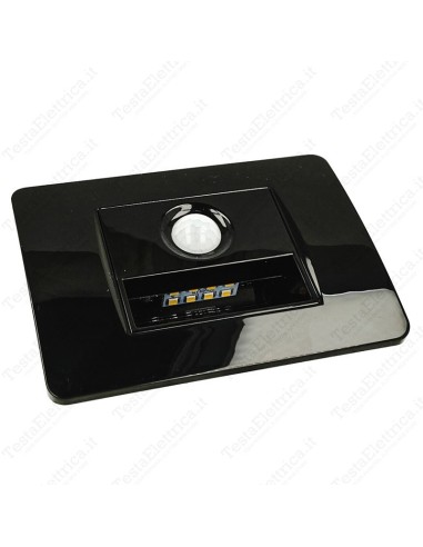 Segnapassi LED nero con sensore 