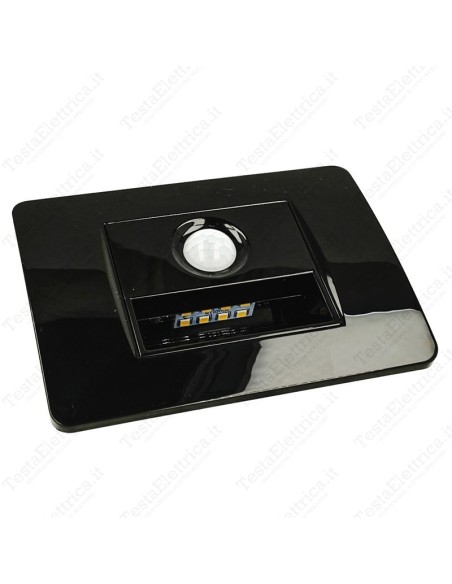 Segnapassi LED nero con sensore 