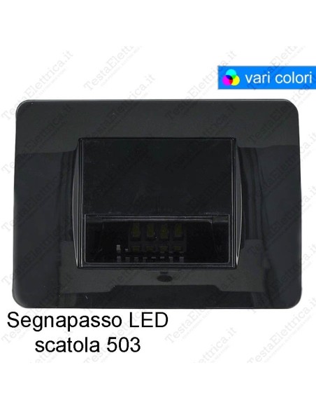 Segnapassi LED cornice nera compatibile 503 matix