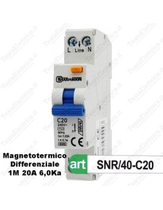 Interruttore Magnetotermico Differenziale 1M 20A  sandasdon