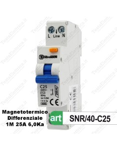 Interruttore Magnetotermico Differenziale 1M 25A  sandasdon