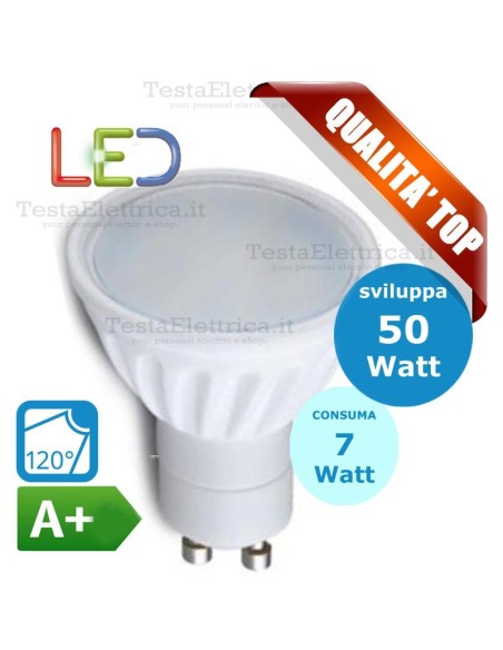 Lampada led Dicroica GU10 220V 7W MR16 RosaLight