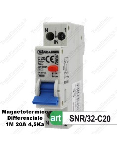 Interruttore Magnetotermico Differenziale 1 Modulo 20A  sandasdon