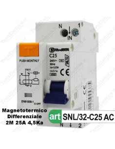Interruttore Magnetotermico Differenziale  c25 