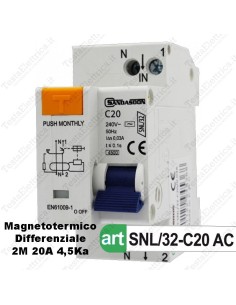 Interruttore Magnetotermico Differenziale  c20