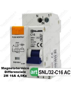 Interruttore Magnetotermico Differenziale  c16