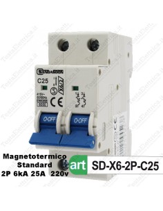 Interruttore Magnetotermico 2M 25A  220V Sandasdon