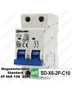 Magnetotermico 2P 6ka