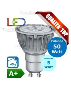 Lampada led Dicroica GU10 220V 5W spot deco Wiva