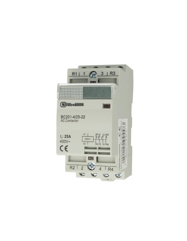 Contattore 2NO + 2NC 230V 25A Sandasdon