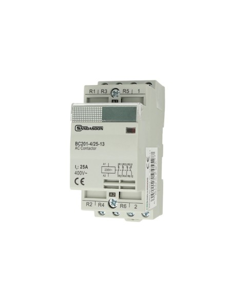 Contattore 1NO + 3NC 230V 25A Sandasdon