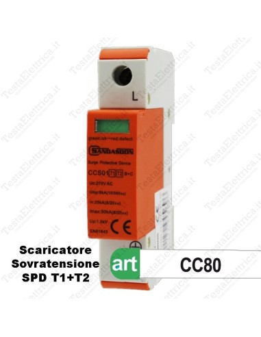Scaricatore di sovratensione classe 1 2