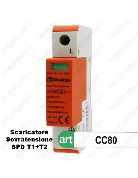 Scaricatore di sovratensione classe 1 2