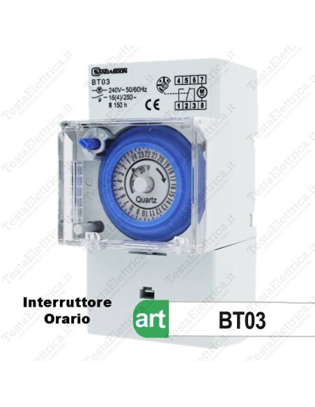 Temporizzatore giornaliero settimanale