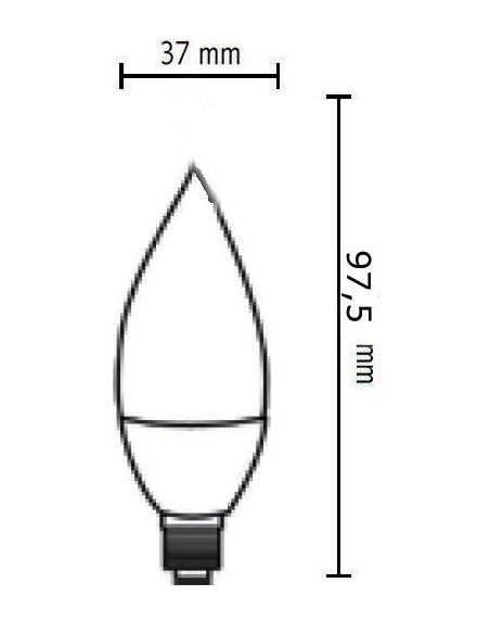 Lampadina a Wireled  oliva 4 Watt E14 trasparente Fsl