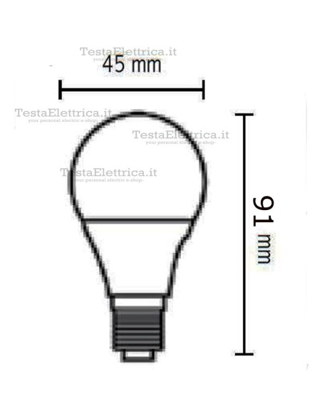 Lampadina a led  mini goccia 4  Watt E14 