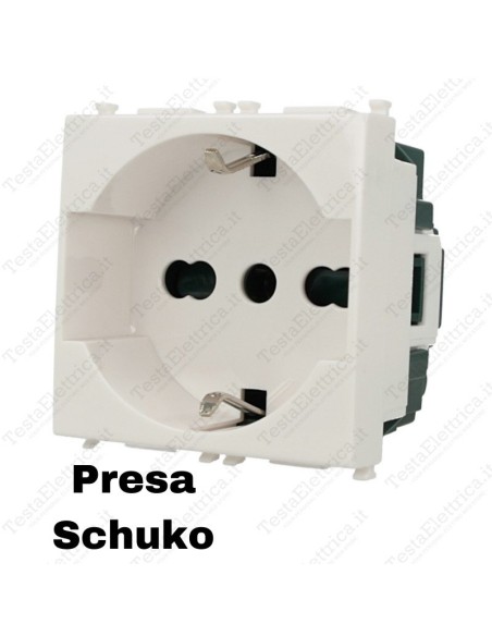 Presa schuko compatibile vimar plana
