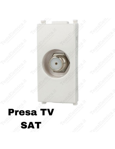 Presa tv sat a vite attacco f compatibile vimar plana