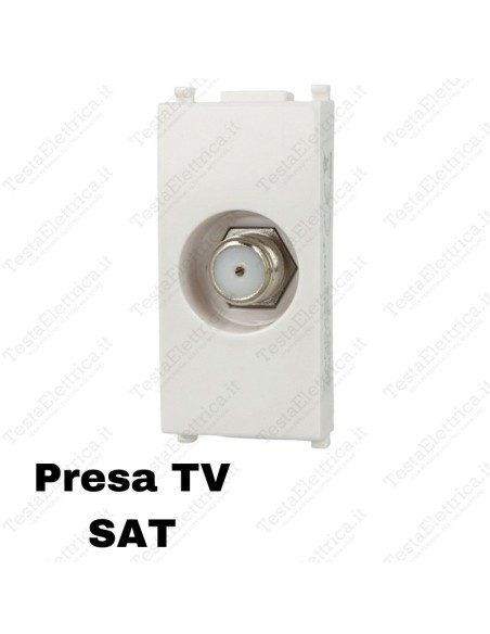 Presa tv sat a vite attacco f compatibile vimar plana