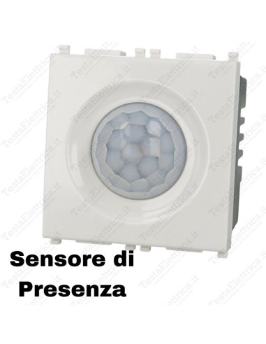 Sensore di presenza PIR compatibile vimar plana 