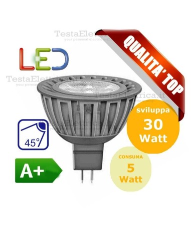Lampada led GU5,3 MR16 12V 5W spot Wiva