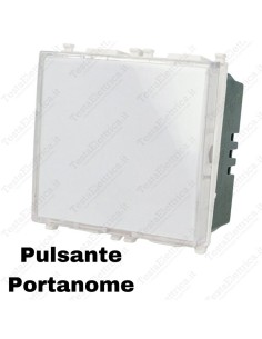 Pulsante portanome compatibile Vimar Plana
