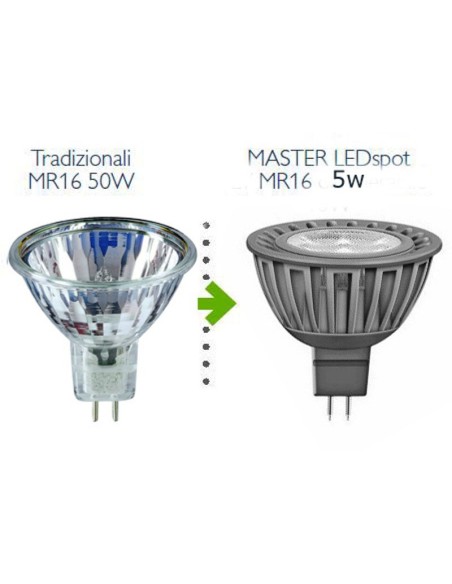Lampada led GU5,3 MR16 12V 5W spot Wiva