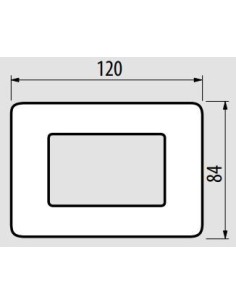 Placca in Metallo Bianca  compatibile con serie Bticino Matix  2