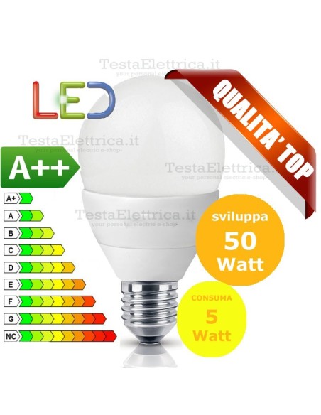 Lampadina a led  goccia 5 Watt E27 Stone