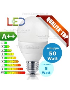 Lampadina a led  goccia 5 Watt E27 Stone
