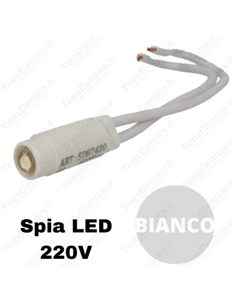 Spia Led Bianca 220v per Vimar Plana SD97420LW