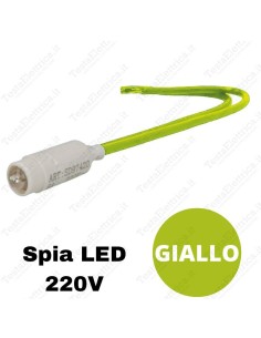 Spia Led per moduli Vimar Plana e Arkè colore giallo 220v sandasdon