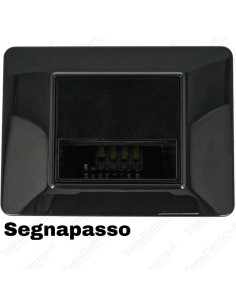 Segnapassi LED cornice nera compatibile 503 plana