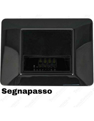 Segnapassi LED cornice nera compatibile 503 plana